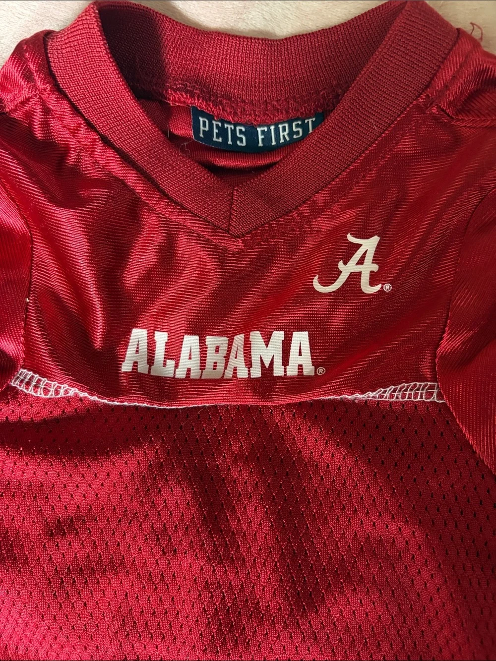 Pets First Red Alabama Pet Jersey